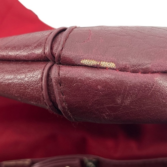 Jessica Simpson Red Canvas Tote Shoulder Bag Purse - Picture 6 of 7